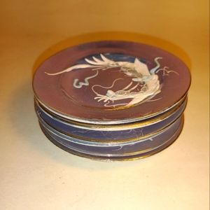 6 MINI Dragonware plates .